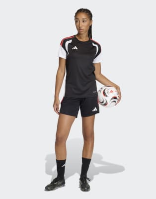 adidas Performance - Tiro 26 Competition - Trainingsshorts in Schwarz / Semi Lucid Red