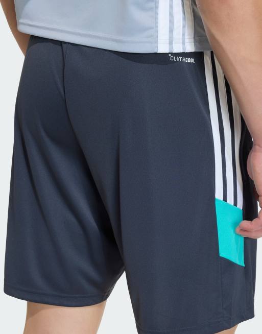 adidas Performance Tiro 26 Essentials shorts in grey and mint, 4 of 4