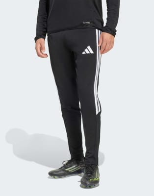 Performance - Tiro 26 League - Schmal geschnittene Trainingshose in Schwarz / Weiß Schwarz L