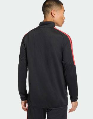 Performance - Tiro 26 League - Trainingsoberteil in Schwarz/Semi Lucid Red Schwarz M