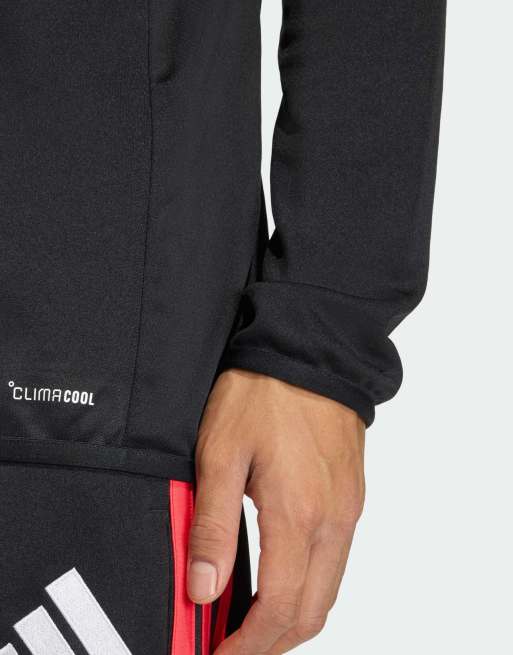 adidas Performance – Tiro 26 – Top sportowy w kolorze czarnym i czerwonym, 3 z 4