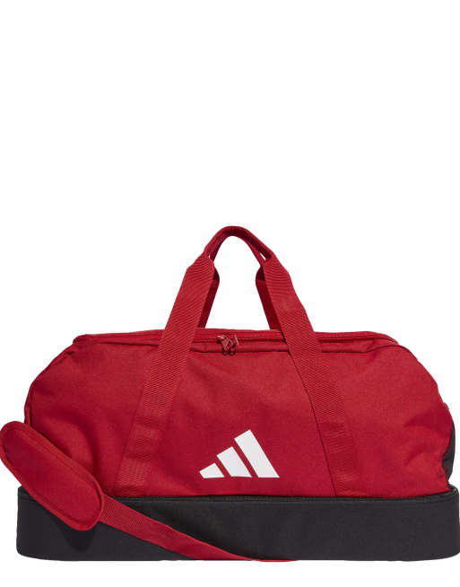 adidas Performance – Tiro League – Mittelgroße Beuteltasche in Team Power Red 2 / Schwarz / Weiß