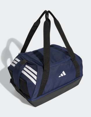 adidas Performance - Tiro - Petit sac polochon avec compartiment inférieur - Bleu marine sport 2 / blanc