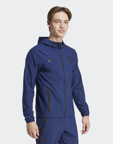 adidas Performance - Tiro 25 Competition Vis - Veste technique de déplacement Manchester United - Bleu marine - view 1