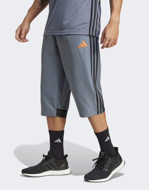 adidas Performance - Tiro 25 Essentials - Bermuda en toile - Onyx/noir/orange