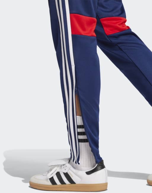 adidas Performance - Tiro 25 Essentials - Pantalon de survêtement - Bleu marine/rouge, 3 de 5