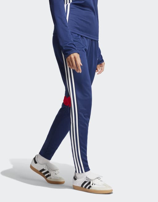adidas Performance - Tiro 25 Essentials - Pantalon de survêtement - Bleu marine/rouge, 4 de 5