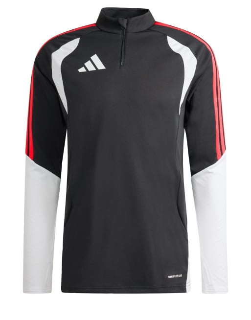adidas Performance - Tiro 26 Competition - Top d'entraînement - Noir/rouge semi-lucide, 4 de 4