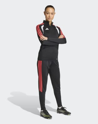adidas Performance - Tiro26 League - Regular-Fit-Trainingshose in Schwarz/Semi Lucid Red