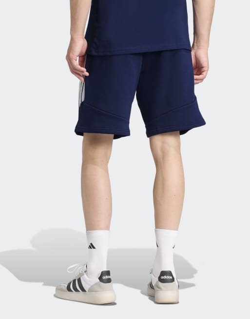 adidas performance Tiro26 league sweat shorts in team navy blue 2 / white, 2 of 4