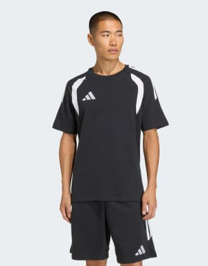 adidas Performance Tiro26 league t-shirt in black and white