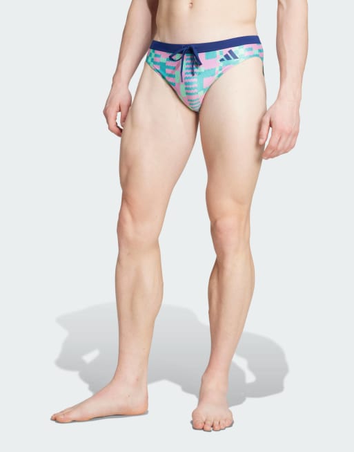 adidas Performance - Tom Daley - Zwemshort in puur blauwgroen / donkerblauw