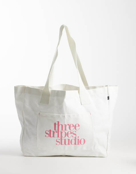 adidas Performance tote bag in white and pink - view 1