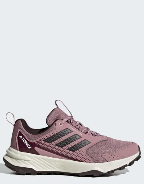 adidas Performance Tracefinder trail running trainers in pink and black - view 1