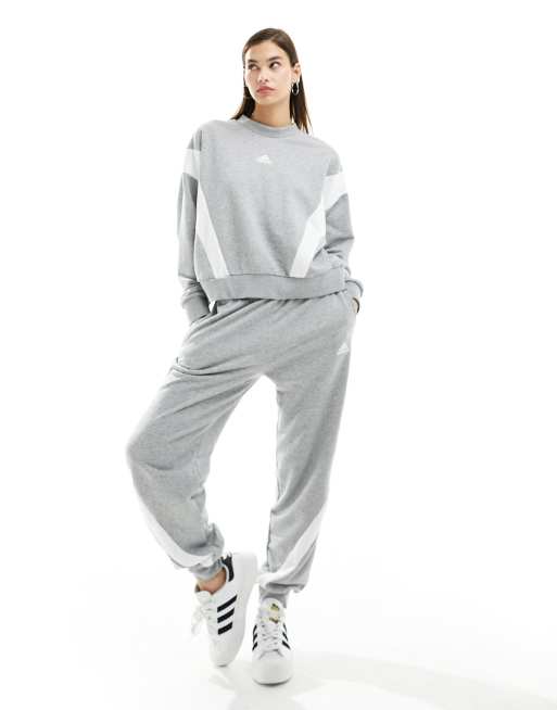 adidas Performance tracksuit in grey