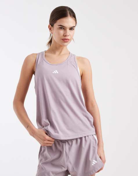 adidas Performance - Train Essentials - Tanktop met racerback en minimalistisch logo in lichtpaars - view 1