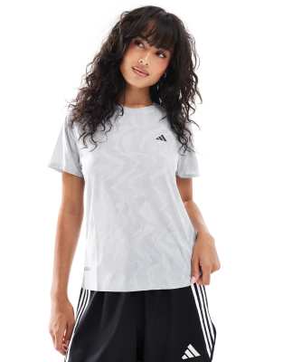 Shop adidas performance Ultimate Heat.Rdy engineered running t shirt in grey Online – Trendy & Affordable Fashion