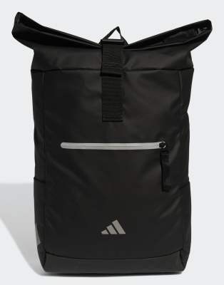 adidas Performance - Ultramodern - Back-to-University - Rolltop-Rucksack in Schwarz / Weiß