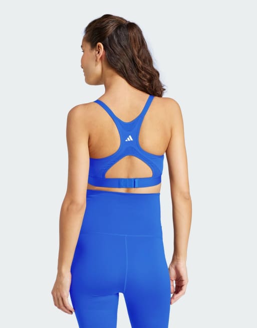 adidas Performance Umstandsmode – Power Impact – Umstands-Sport-BH in Blau mit mittlerer Stützfunktion, 2 von 4