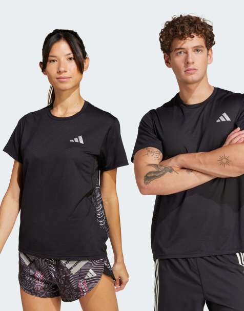 adidas Performance unisex 'break the norm' climacool tee in black - view 1