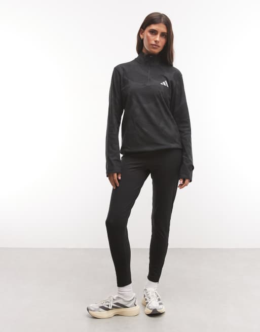 adidas Performance veste demi-zip noire, 2 de 4