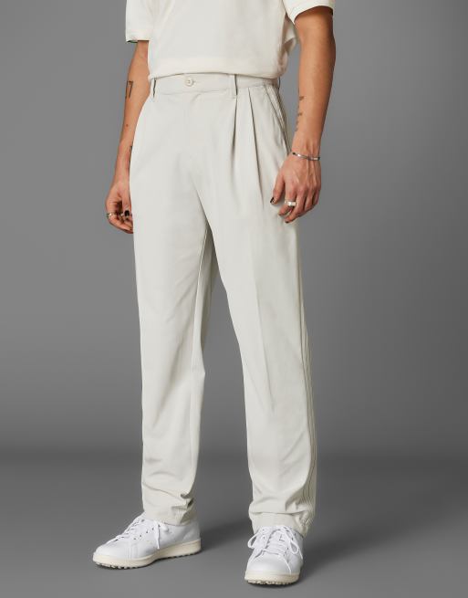 adidas performance – Vita, stickade byxor med veck