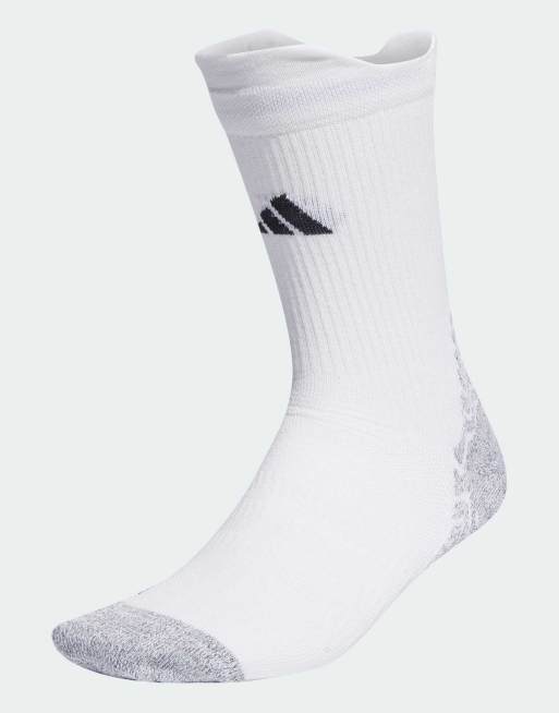 adidas Performance - Voetbalsokken met grip, verzacht voetbed en gebreide boorden in wit en zwart