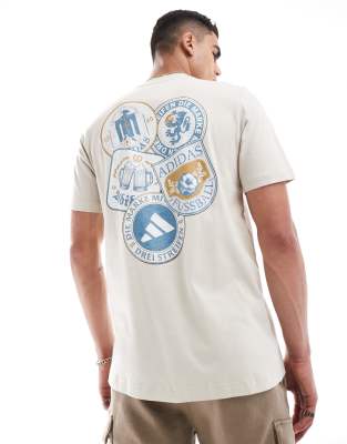 asos adidas performance WIESN t-shirt in beige