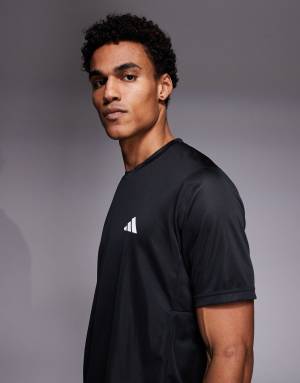 adidas performance Workout essentials base tee in black