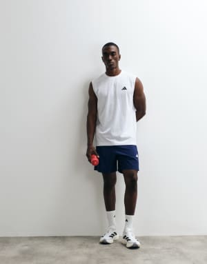 adidas performance Workout essentials base woven short in dark blue