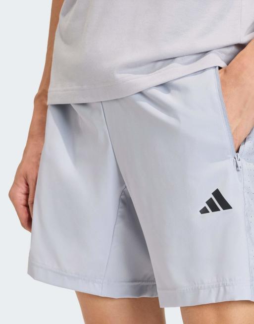 adidas performance Workout essentials base woven short in light grey, 4 of 5