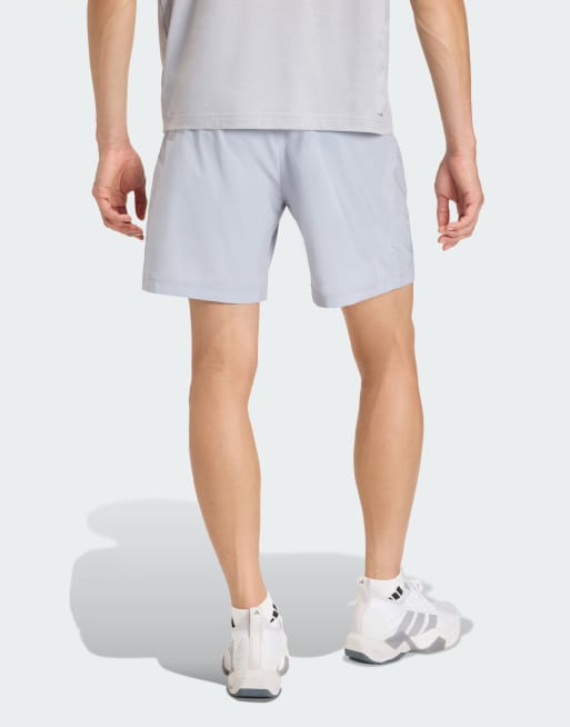 adidas performance Workout Essentials base woven shorts in halo silver, 3 of 5