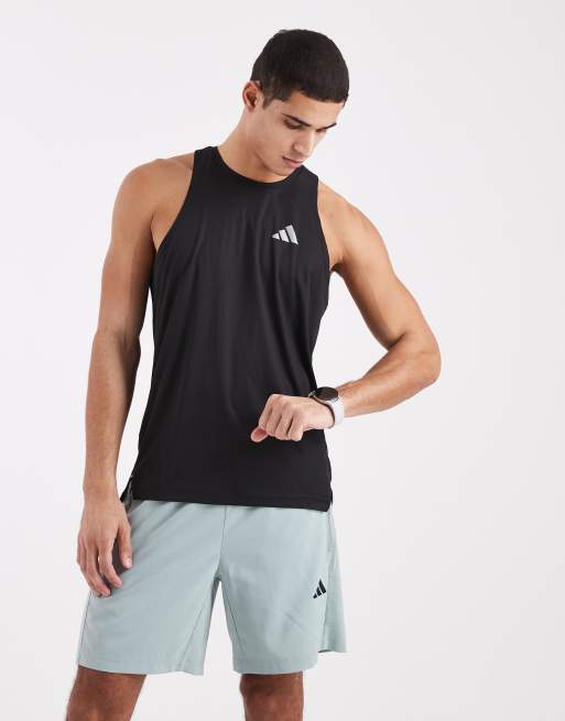 adidas performance - Workout Essentials - Basic geweven short in saliegroen, 2 van 5