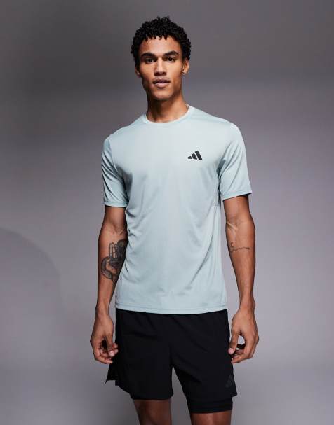 adidas Performance - Workout Essentials - Basic T-shirt in saliegroen - view 1