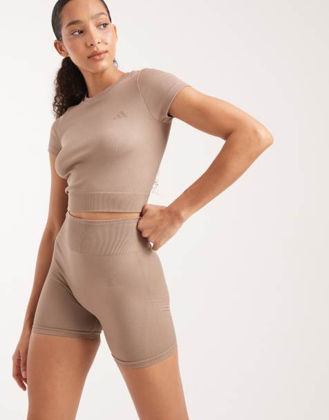 adidas Performance – Workout Essentials – Bruna, stickade leggings, 4 tum - view 1