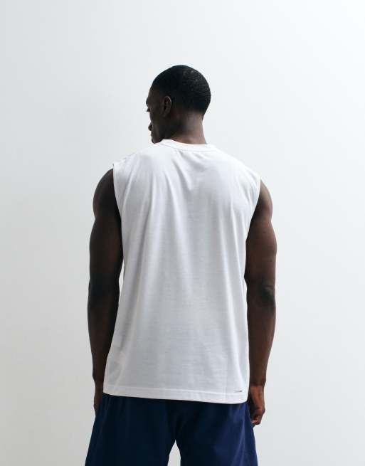 adidas Performance - Workout Essentials - Feelready - Hvid ærmeløs T-shirt, 5 af 5