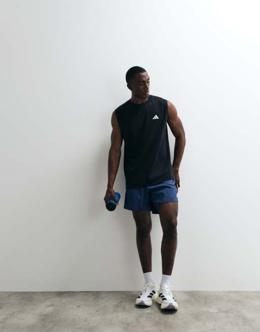 adidas performance Workout essentials feelready sleeveless t-shirt in black, 2 of 5