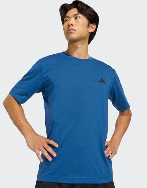 adidas Performance – Workout Essentials Feelready – T-shirt w zgaszonym kolorze morskim, 4 z 4