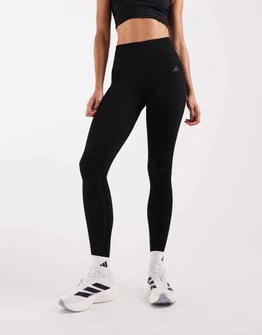 adidas Performance – Workout Essentials Knit Scrunch – 7/8-Leggings in Schwarz, 2 von 5