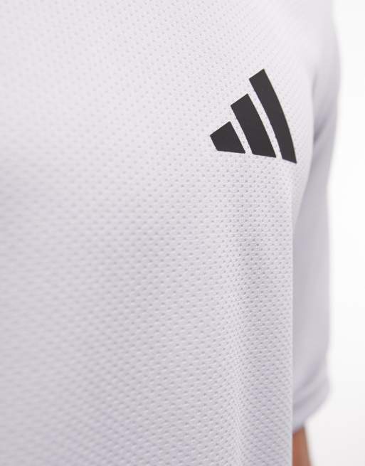 adidas Performance – Workout Essentials – Srebrnoszary T-shirt, 5 z 5
