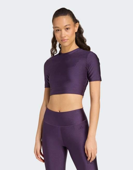 adidas Performance - Workout Essentials - T-shirt color viola aurora