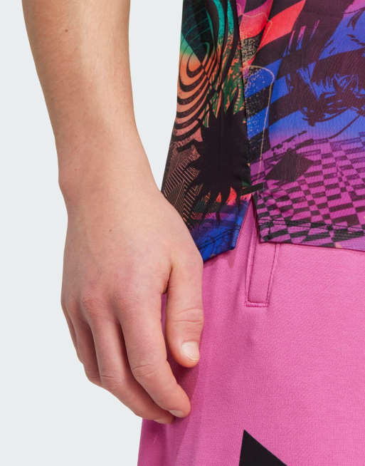 adidas Performance x Jeremy Scott allover print tank top in