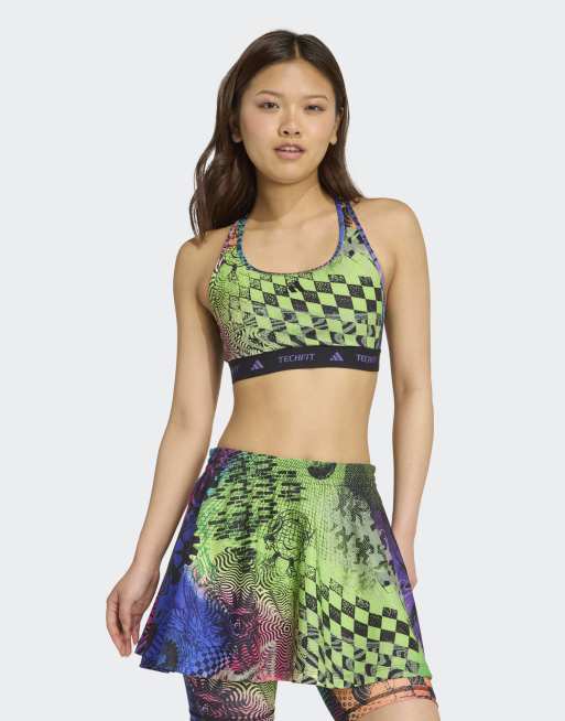 adidas Performance x Jeremy Scott - Brassière de sport - Multicolore/rose fuchsia