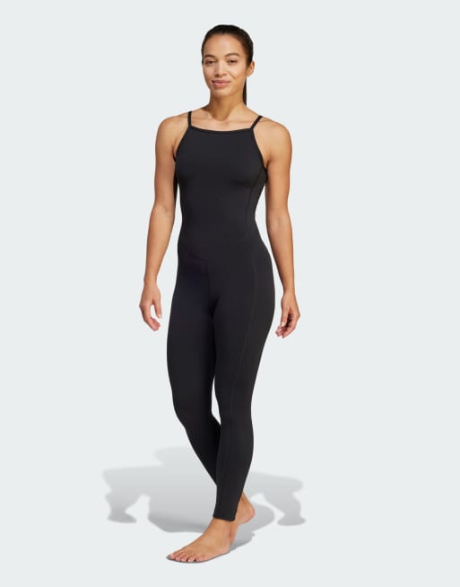 adidas Performance yoga bodysuit in black ASOS