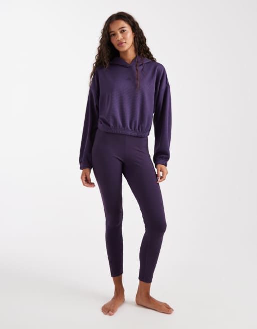 adidas Performance – Yoga – Oberteil in Aurora Plum