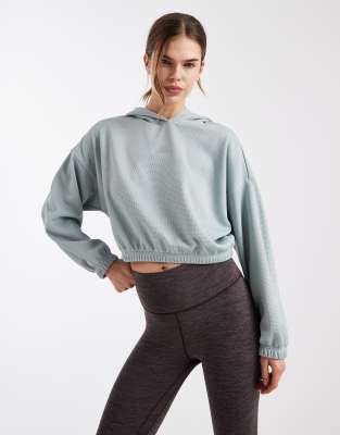 adidas Performance - Yoga - Oberteil in Wonder Sage-Grün