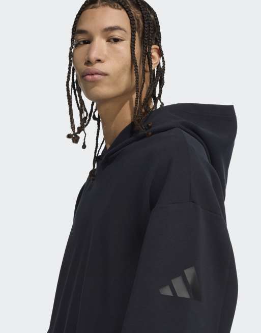 adidas Performance - Zachte luxe hoodie in zwart, 2 van 4
