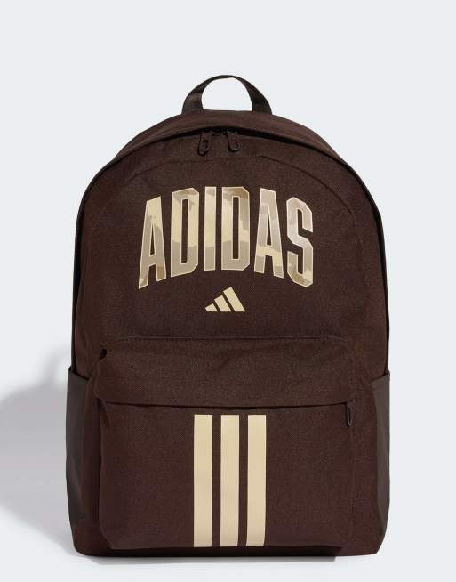 adidas performance - Zaino con stampa mimetica color caffè aurora e lino cristallo