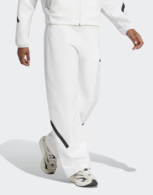adidas performance - Z.N.E. - Broek met barrelpijpen in wit met zwart, 3 van 4