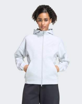 Adidas Donna Gris Felpa Con Cappuccio Da Z.n.e. - Immagine 3